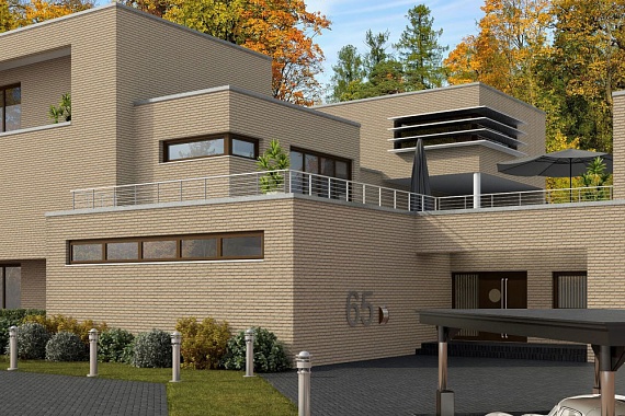 Плитка фасадная клинкерная Feldhaus Klinker R691DF17 Sintra perla  рельефная, 240x52x17