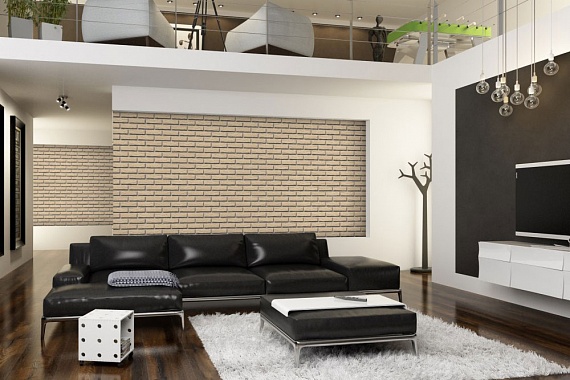 Плитка фасадная клинкерная Feldhaus Klinker R691NF14 Sintra perla  рельефная, 240x71x14