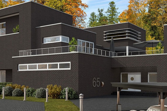 Плитка фасадная клинкерная Feldhaus Klinker R700LDF14 Аnthracit liso гладкая, 290x52x14