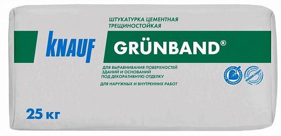 Штукатурка цементная Кнауф Грюнбанд 25 кг