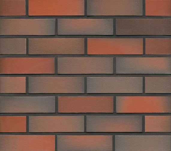 Плитка фасадная клинкерная Feldhaus Klinker R484NF14 Galena terreno viva  гладкая, 240x71x14