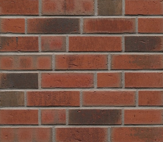 Плитка фасадная клинкерная Feldhaus Klinker R752NF14 Vascu ardor carbo рельефная, 240x71x14