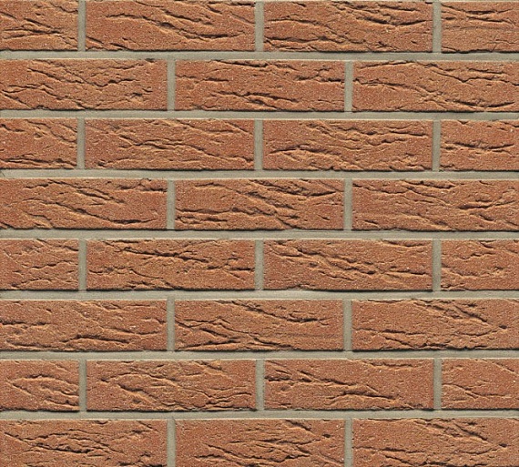 Плитка фасадная клинкерная Feldhaus Klinker R214NF14 Вronze mana с посыпкой, 240x71x14