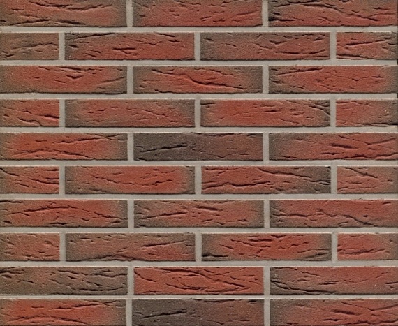 Плитка фасадная клинкерная Feldhaus Klinker R436NF14 Ardor mana рельефная, 240x71x14