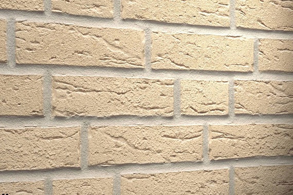 Плитка фасадная клинкерная Feldhaus Klinker R691NF14 Sintra perla  рельефная, 240x71x14
