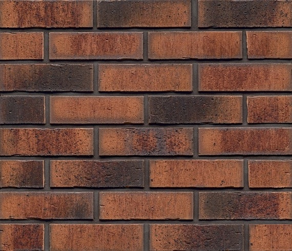 Плитка фасадная клинкерная Feldhaus Klinker R767NF14 Vascu terracotta locata рельефная, 240x71x14