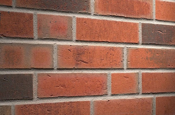 Плитка фасадная клинкерная Feldhaus Klinker R752NF14 Vascu ardor carbo рельефная, 240x71x14