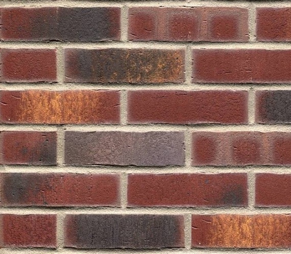 Плитка фасадная клинкерная Feldhaus Klinker R769NF14 Vascu cerasi legoro рельефная, 240x71x14