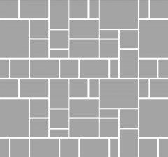 Тротуарная плитка Нобетек Новый город Квартет 4НГК6Ф Черный Гранит (отмыв) 60 мм