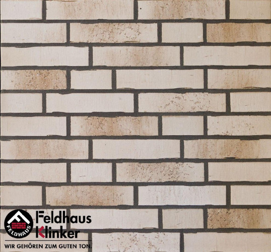 Клинкерный кирпич ручной формовки FELDHAUS KLINKER K914NF Vario Crema Sabbia