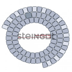 Тротуарная плитка Steingot Granit Premium Классика Арко Медовый (Caramello) 60 мм