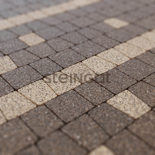 Тротуарная плитка Steingot Granit Premium Классика Арко Медовый (Caramello) 60 мм