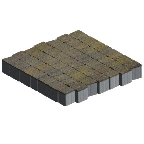 Тротуарная плитка SteinRus Аттика, colormix Бромо, antico 60 мм