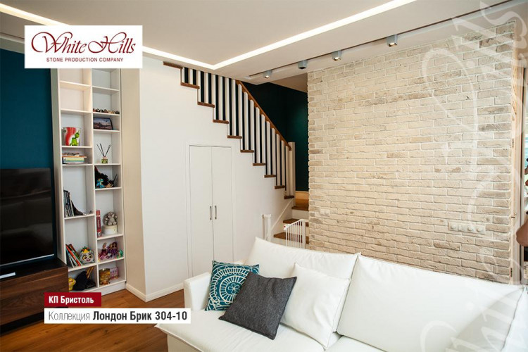 Фасадная плитка под кирпич Лондон Брик 304-10 White Hills