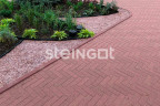 Тротуарная плитка Steingot Granit Premium Паркет Рубиновый (Talana) 60 мм