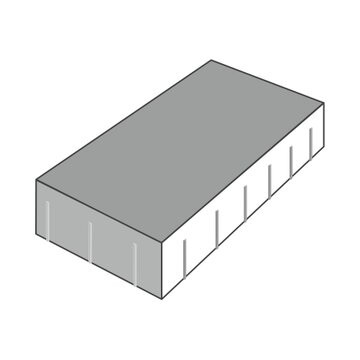 Тротуарная плитка SteinRus Аликанте, colormix Монохром, гладкая 80 мм