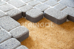 Тротуарная плитка Steingot Granit Premium Классика Белый (Bianco Nero) 60 мм