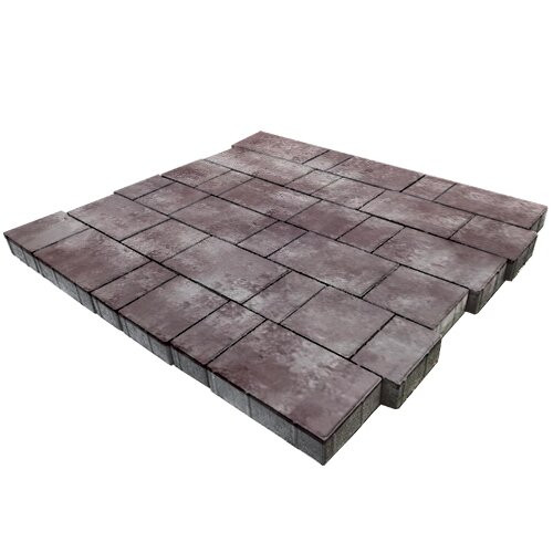 Тротуарная плитка SteinRus Бельпассо, colormix Мокко, гладкая 40 мм