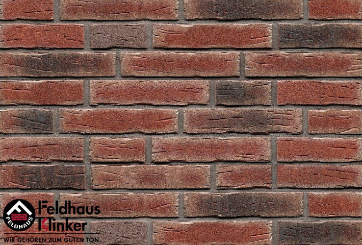 Клинкерный кирпич ручной формовки FELDHAUS KLINKER K663WDF Sintra Cerasi Nelino