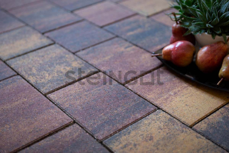 Тротуарная плитка Steingot Новый город Агатовый камень (Blend) 80 мм