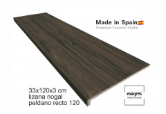 Ступень прямоугольная Exagres recto 120 big Lizana Nogal, 1200х330x30