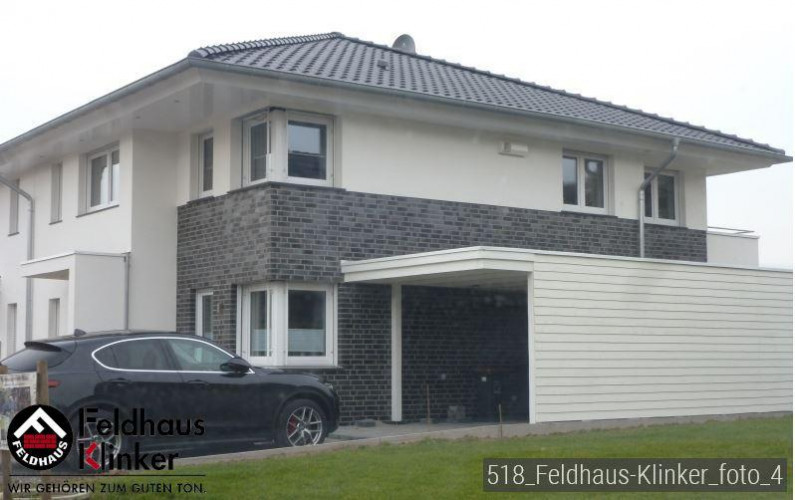 Клинкерный кирпич FELDHAUS KLINKER K518DF Geo Platinum Liso