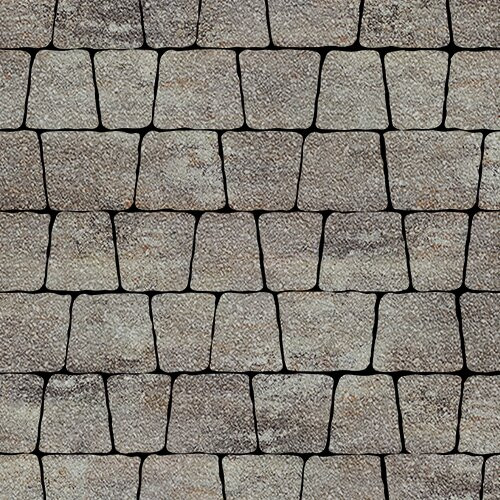 Тротуарная плитка SteinRus Аттика, colormix Берилл, antico 60 мм