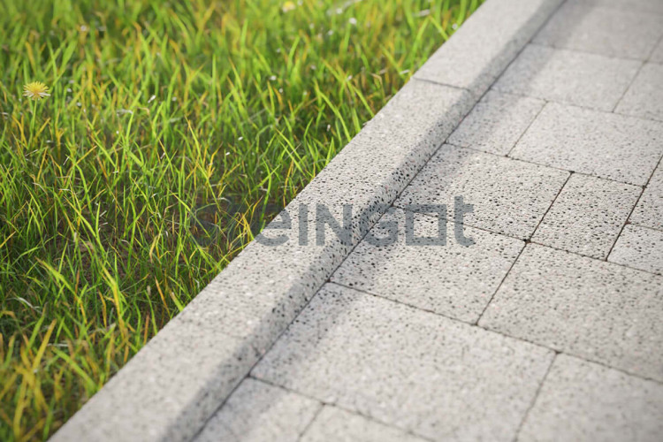 Бордюр Садовый Steingot Белый (Bianco Nero) 1000*200*80