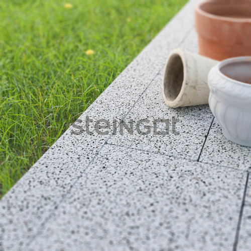 Бордюр Садовый Steingot Белый (Bianco Nero) 1000*200*80