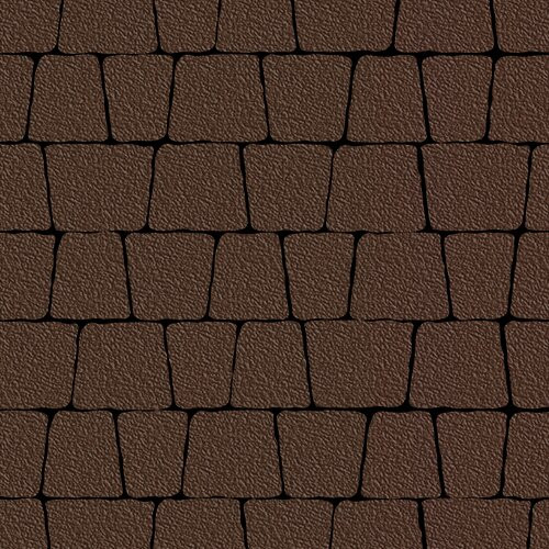 Тротуарная плитка SteinRus Аттика, коричневый, native 60 мм