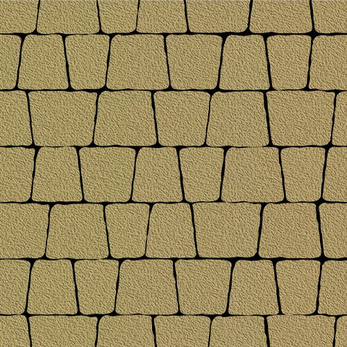 Тротуарная плитка SteinRus Аттика, песочный, native 60 мм