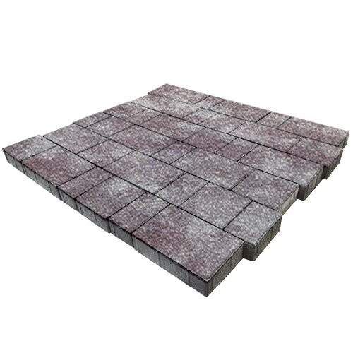 Тротуарная плитка SteinRus Бельпассо, colormix Мокко, native 60 мм