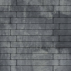 Тротуарная плитка SteinRus Кроссбар Хэви, colormix Актау, гладкая 100 мм