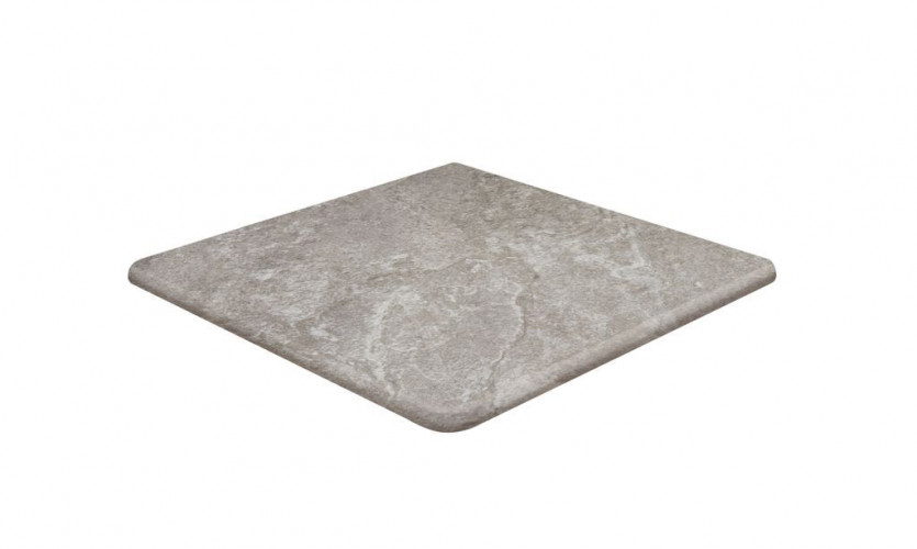 Ступень флорентийская угловая Exagres Petra 358 Gris, 330x330х14