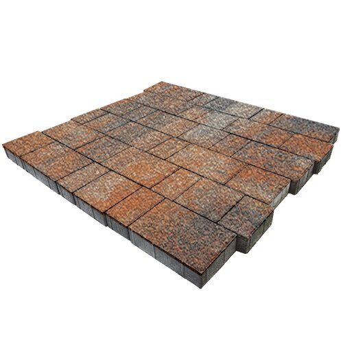 Тротуарная плитка SteinRus Бельпассо, colormix Рей, native 60 мм