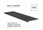 Ступень прямоугольная Exagres recto 120 big Ardenas Antracita, 1200х330x30