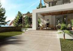 Ступень флорентийская угловая Exagres Mediterraneo 333 Arena, 330x330х14