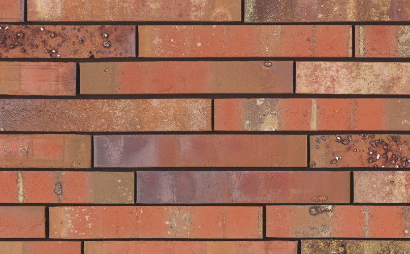 Кирпич керамический Terca Archipolis Volt Rood, полнотелый лицевой