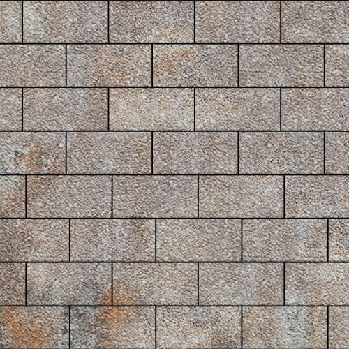 Тротуарная плитка SteinRus Севилья, colormix Берилл, native 80 мм