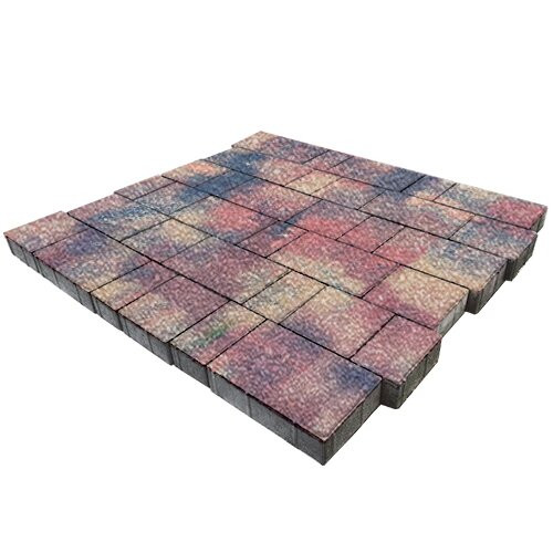 Тротуарная плитка SteinRus Бельпассо, colormix Оригон, native 60 мм