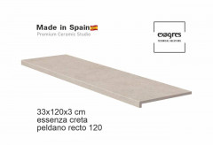 Ступень прямоугольная Exagres recto 120 big Essenza Creta, 1200х330x30