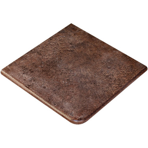 Ступень флорентийская угловая Exagres Metalica 327 Cherry, 330x330х14