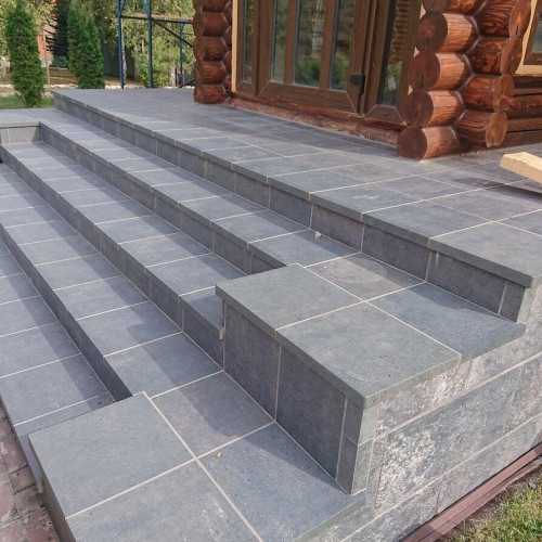 Cтупень прямоугольная рядовая Loftstufe Stroeher Gravel Blend 962 grey, 294х340х35х11