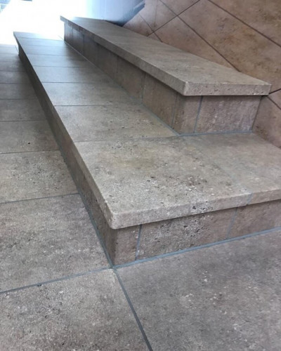 Cтупень прямоугольная рядовая Loftstufe Stroeher Gravel Blend 962 grey, 294х340х35х11