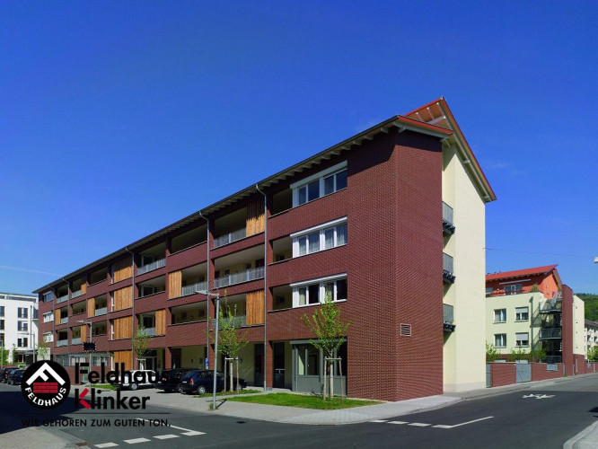 Клинкерный кирпич FELDHAUS KLINKER K400NF Carmesi Liso