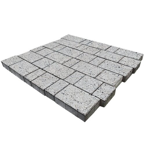 Тротуарная плитка SteinRus Бельпассо, Мрамор, backwash 60 мм