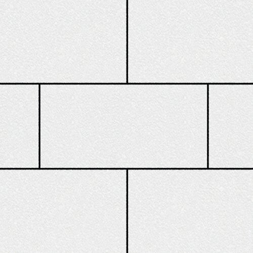 Тротуарная плитка SteinRus Парк Плейс, белый, native 80 мм