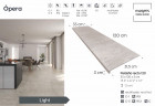 Ступень прямоугольная Exagres recto 120 big Opera Light, 1200х330x30