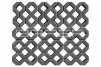 Газонная решетка БРАЕР Меба, серая, h100