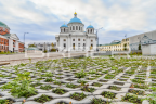 Газонная решетка БРАЕР Меба, серая, h100